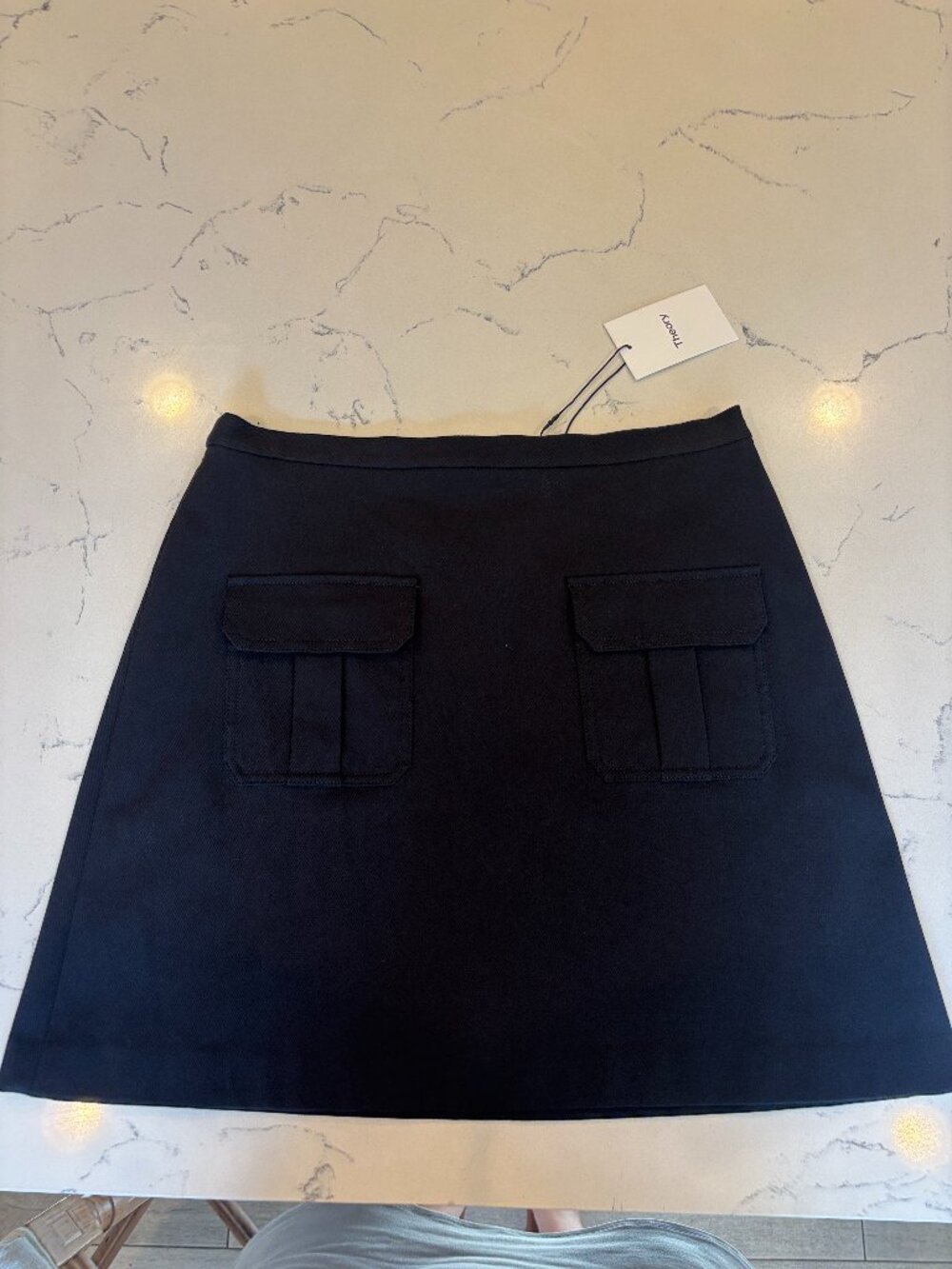 Theory Black Mini Skirt